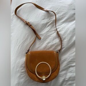 Women's Saddle Crossbody Bag in Tan